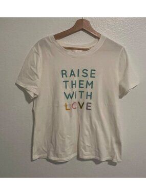LC Lauren Conrad Raise Them With Love Tee T-shirt Size Large
